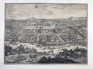 Engraving of the City of Loango around 1670