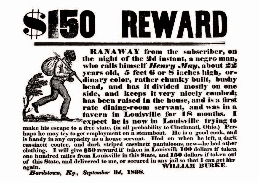 Poster offering fifty dollars reward for the capture of a runaway slave  Stephen.]