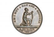 Abolition Campaign medallion, manufactured in Birmingham, 1834