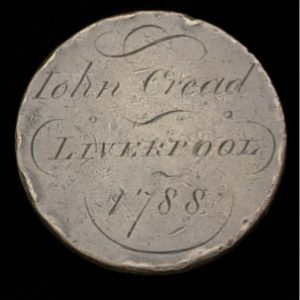 Engraved commemorative coin, the Amacree, 1788