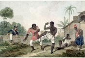 Slaves Fighting, Brazil, ca. 1820-24